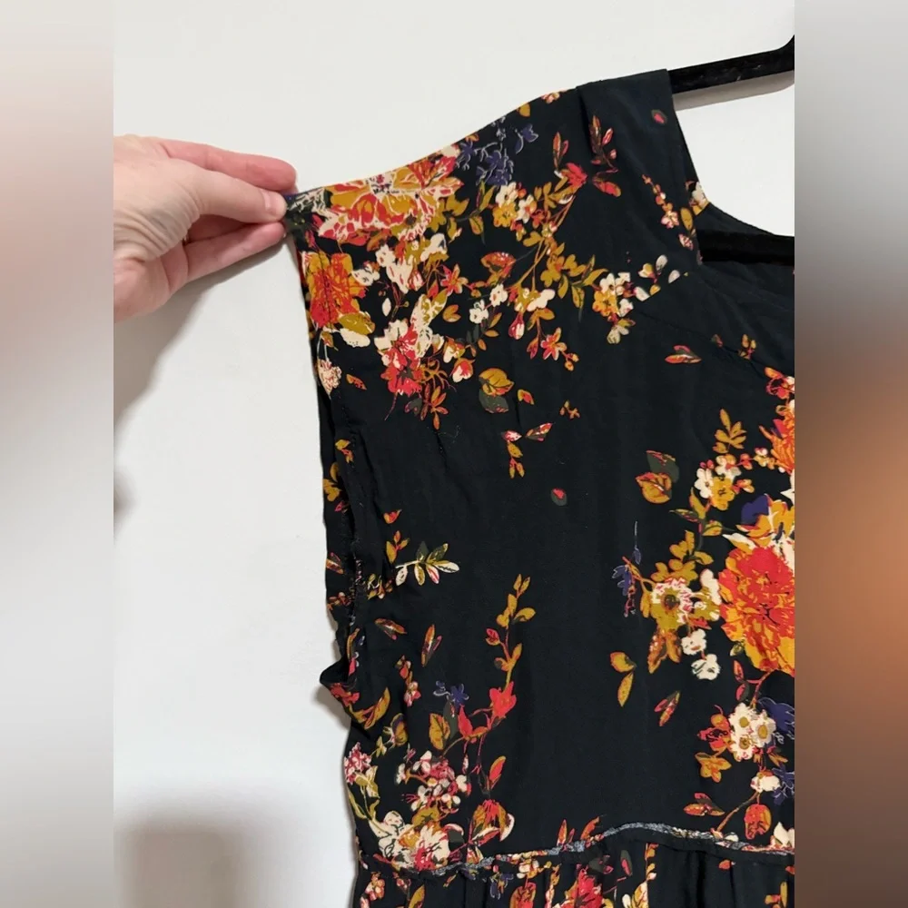 Natural Life Berkley Multicolor Floral Tiered Maxi Dress Size XL Boho Prairie - Picture 4 of 7